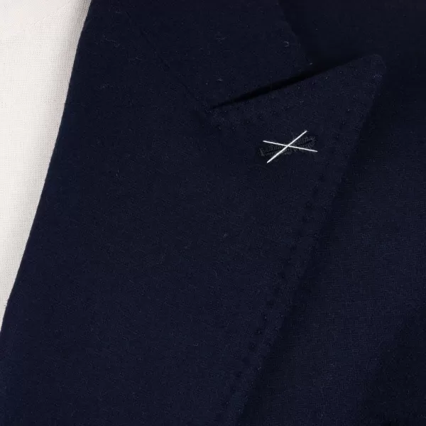 De Petrillo Zweireihige Jacke „Blazer Dorato" Aus Wolle Und Kaschmir Handgefertigt* Anzugjacke